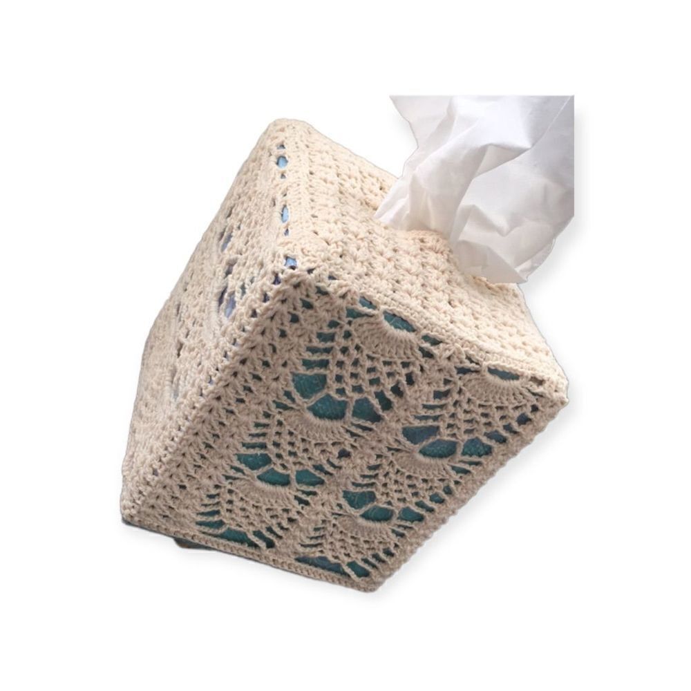 Handcrafted Vintage Crochet Tissue Cover